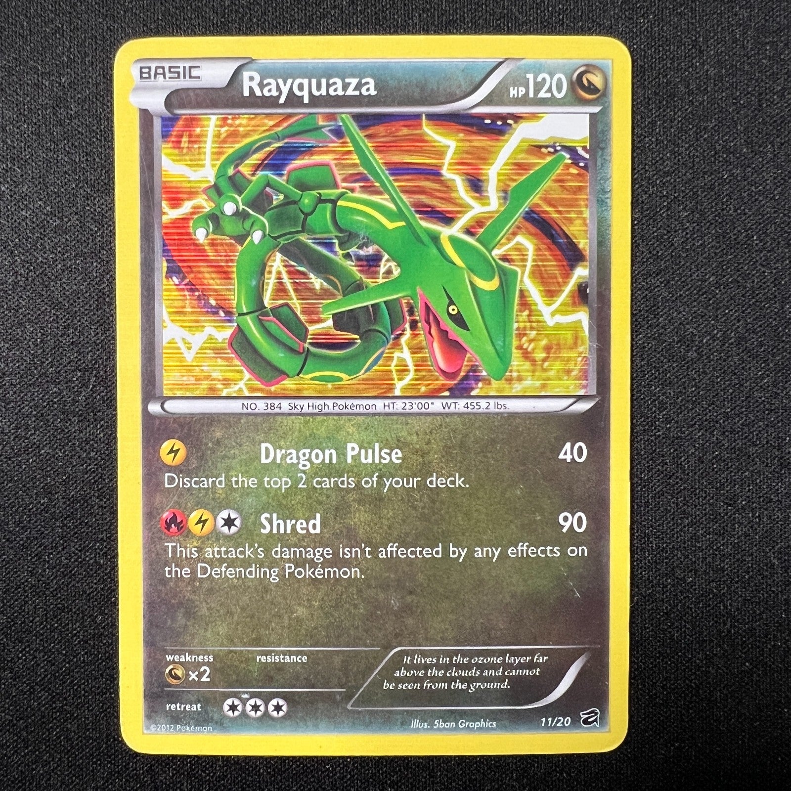Pokemon - Rayquaza 11/20 Dragon Vault Holo LP