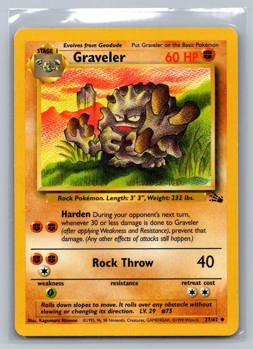 Graveler Unlimited 37/62 Fossil LP