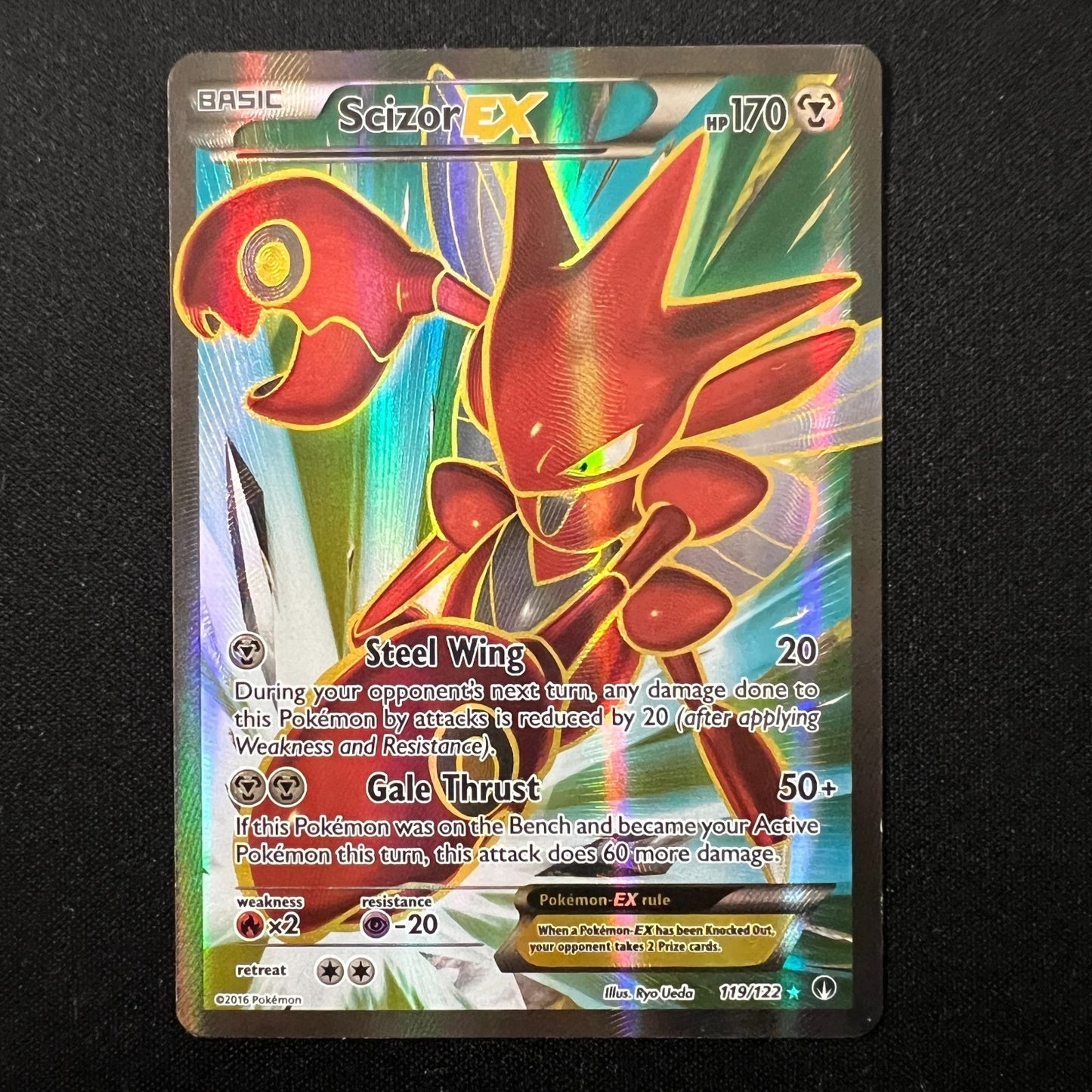 Scizor EX BREAKpoint 119/122 Rare Ultra Pokemon Card MP