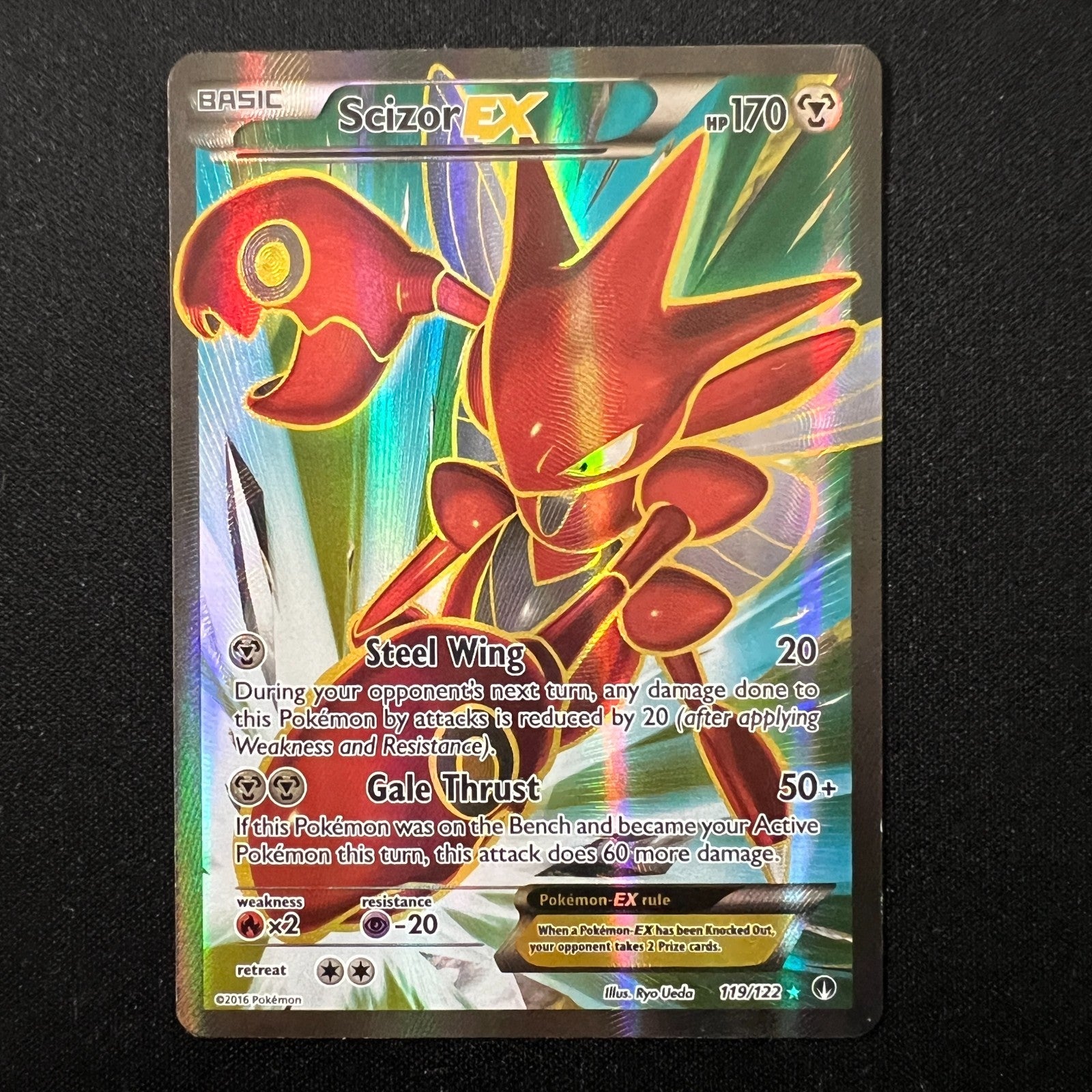 Scizor EX BREAKpoint 119/122 Rare Ultra Pokemon Card MP
