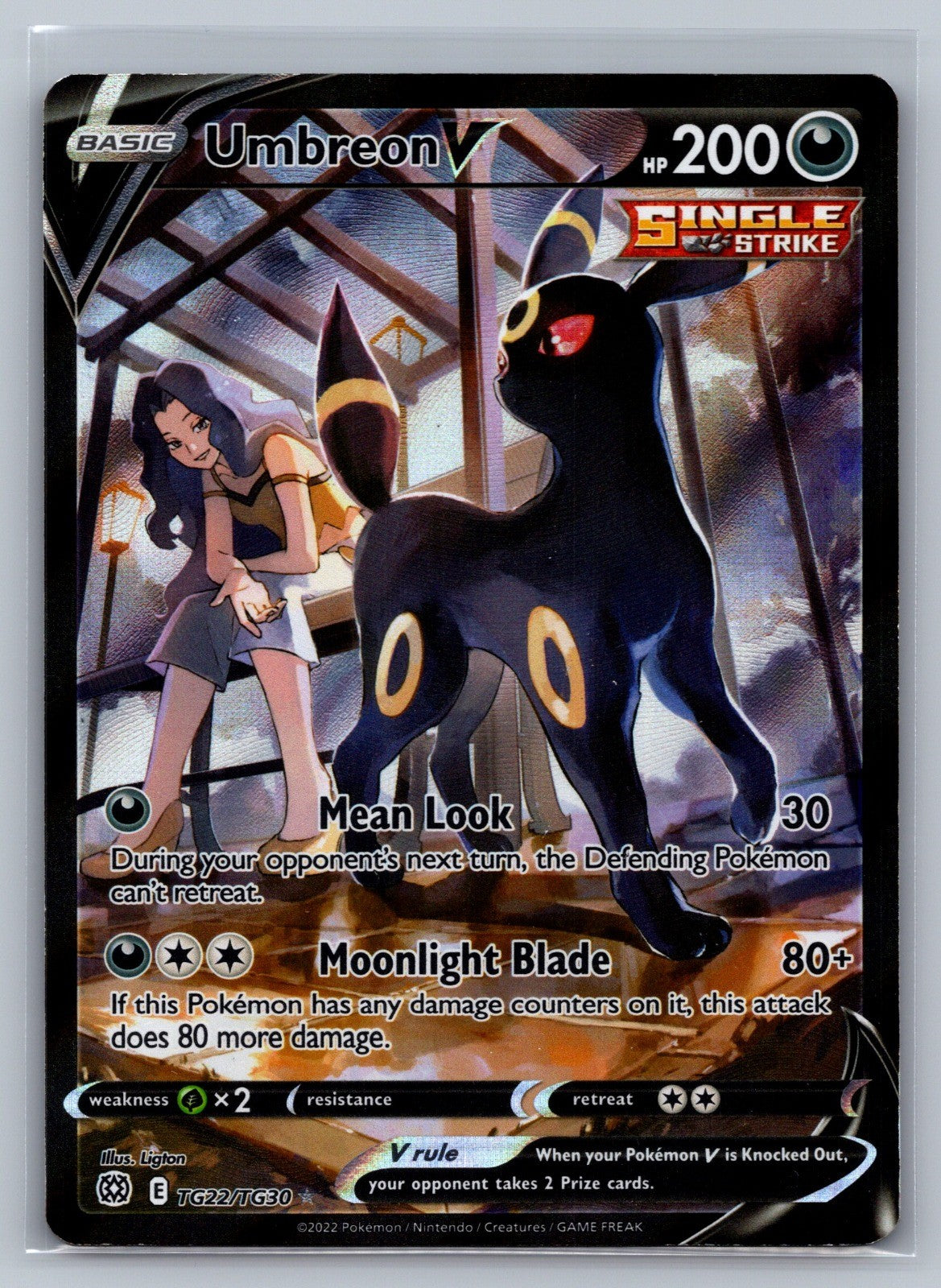 Umbreon V Holo Ultra Rare TG22/TG30 SWSH09: Brilliant Stars Trainer Gallery NM