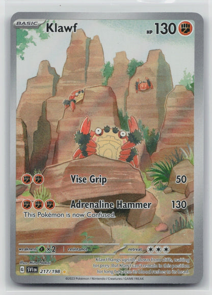Klawf - Holo Illustration Rare 217/198 SV01: Scarlet & Violet Base Set NM