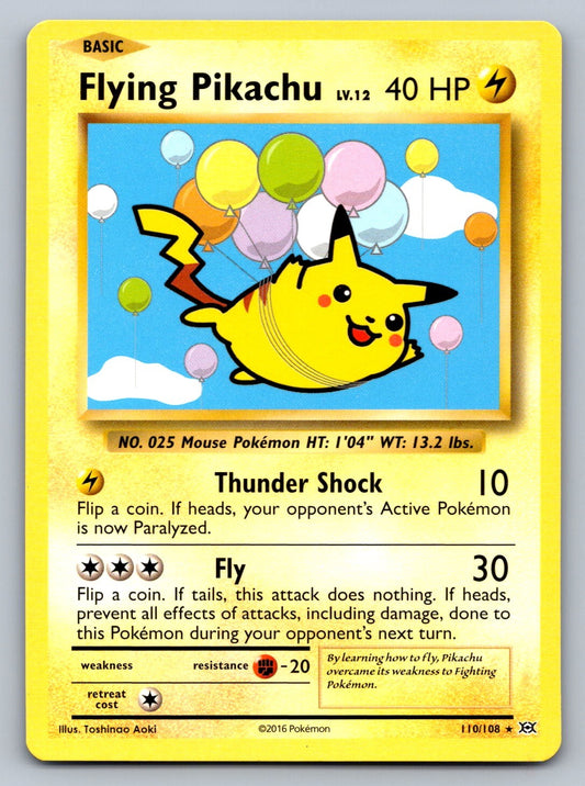 Flying Pikachu 110/108 Lightning XY - Evolutions NM