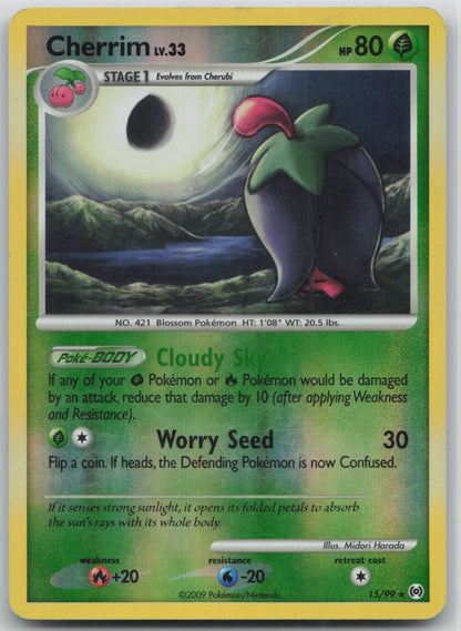 Cherrim Reverse Holo Rare 15/99 Arceus LP