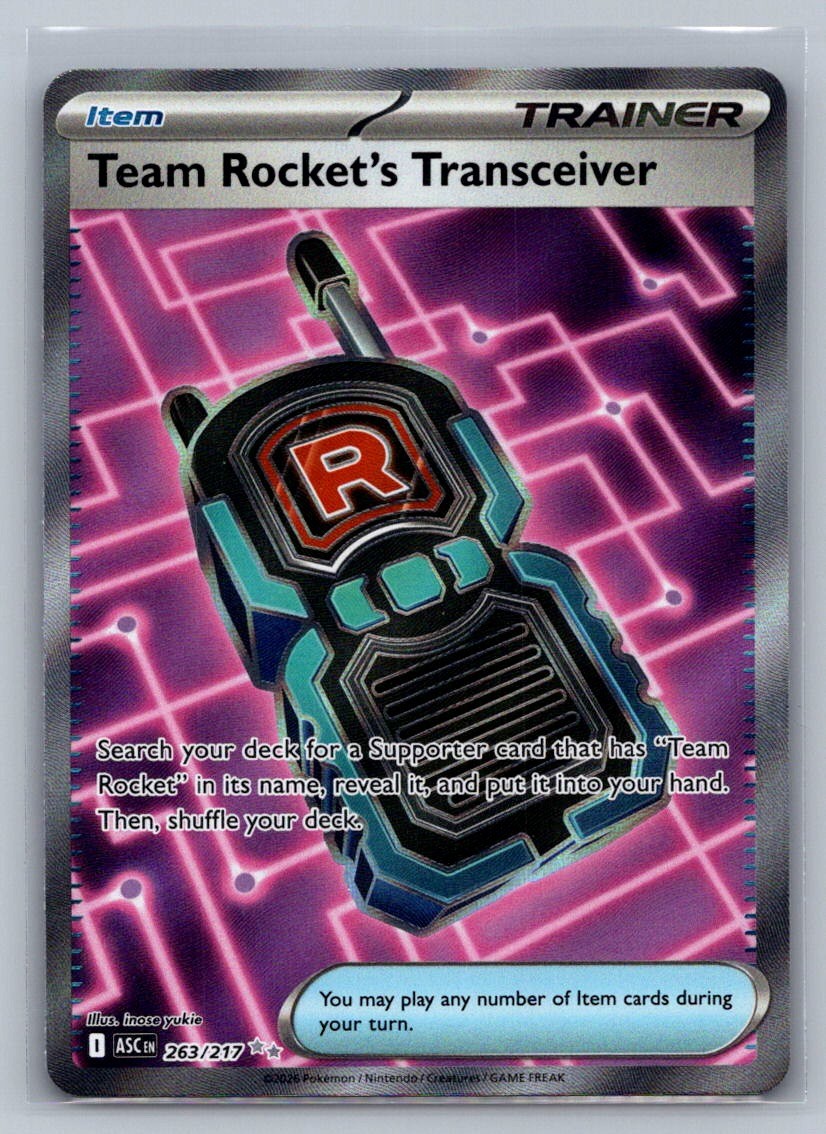 Team Rocket's Transceiver Holo Ultra Rare 263/217 ME: Ascended Heroes NM