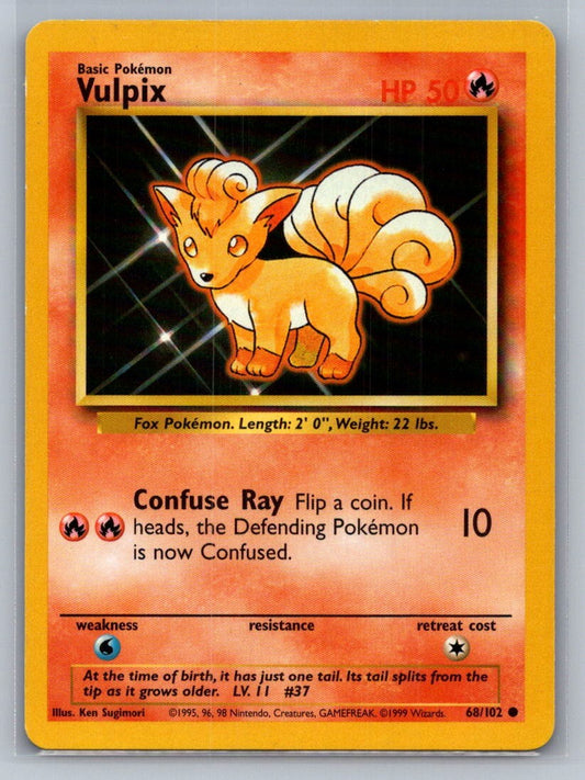 Vulpix Common 068/102 Base Set LP