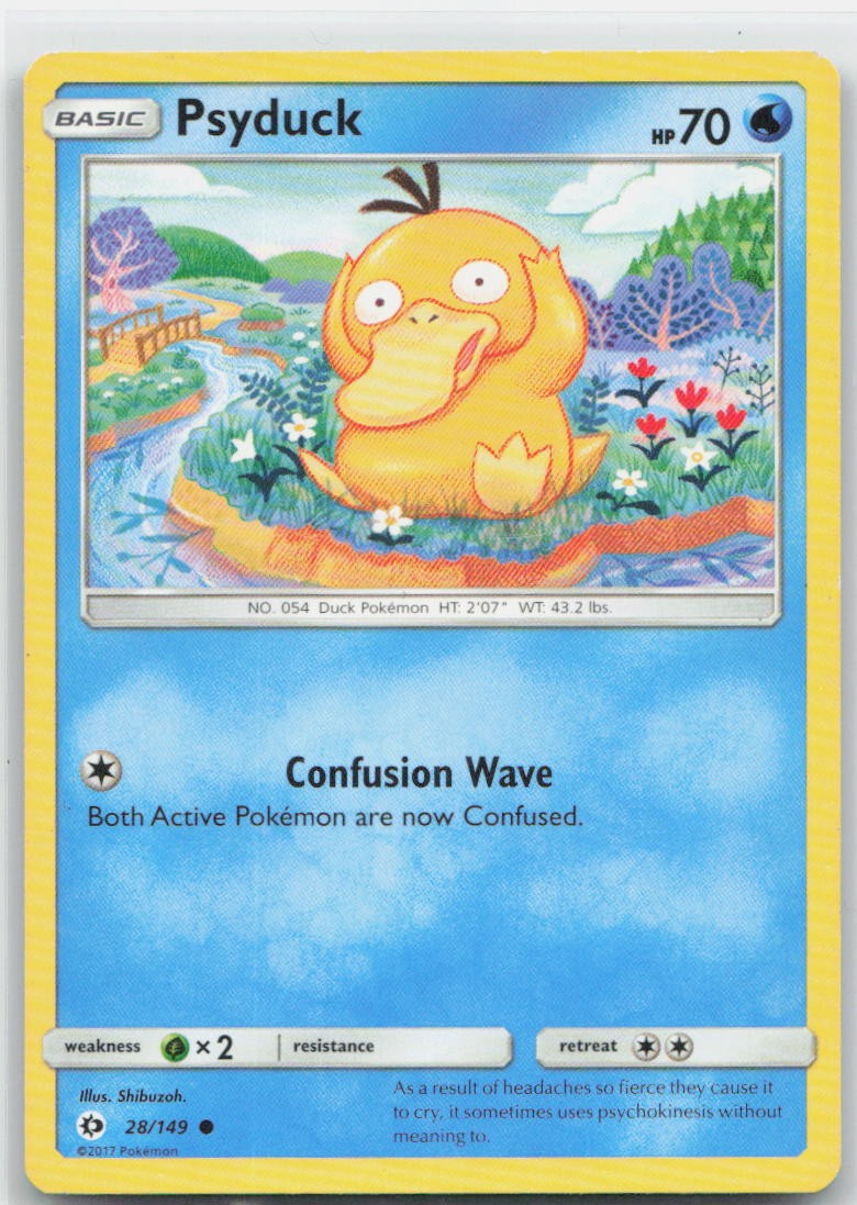 Psyduck Common 28/149 SM Base Set NM