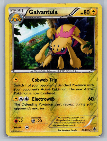 Galvantula Reverse Holo Rare 27/119 XY - Phantom Forces LP