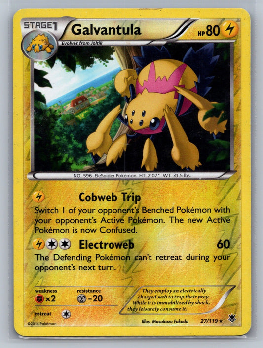 Galvantula Reverse Holo Rare 27/119 XY - Phantom Forces LP