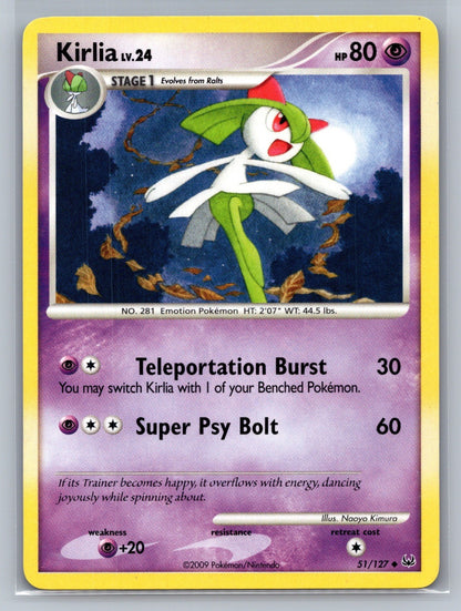 Kirlia Uncommon 51/127 Platinum LP