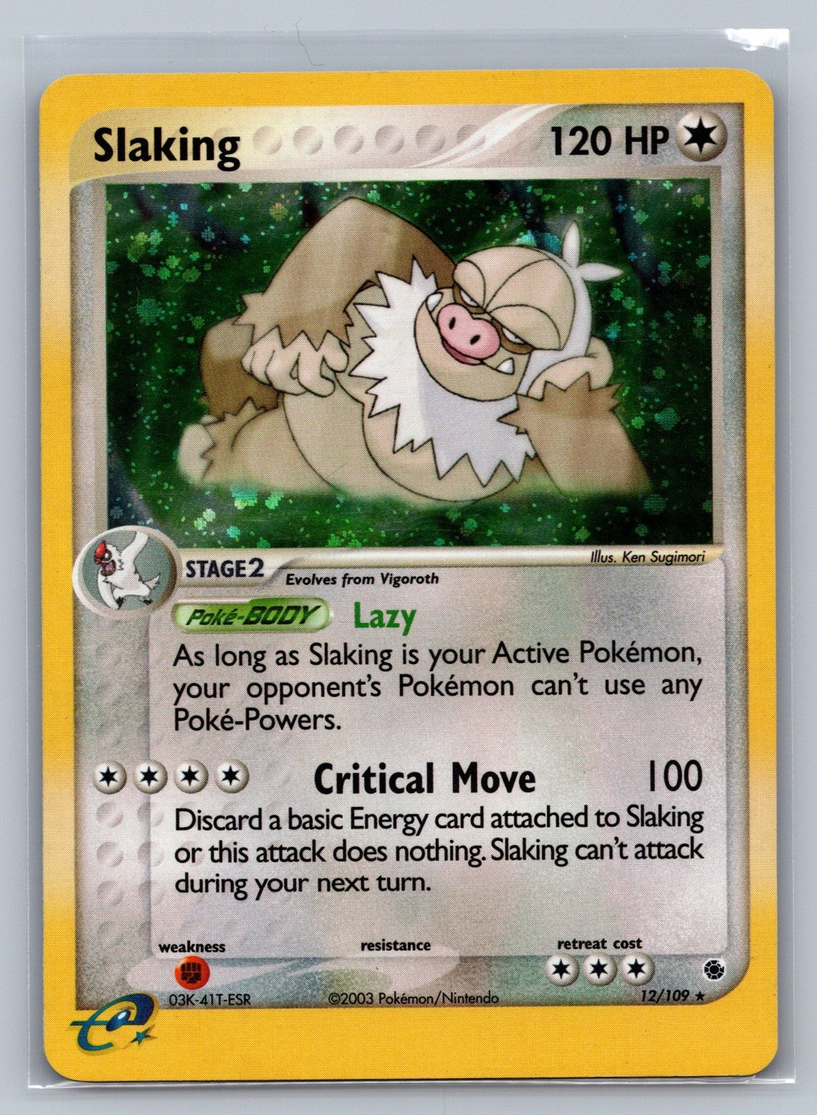 Slaking Holo Rare 12/109 Ruby and Sapphire NM