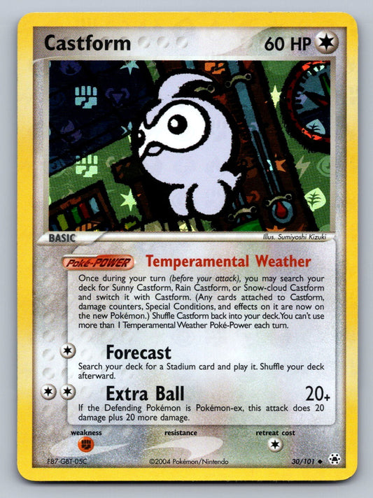 Castform 30/101 Colorless Reverse Holo Hidden Legends NM