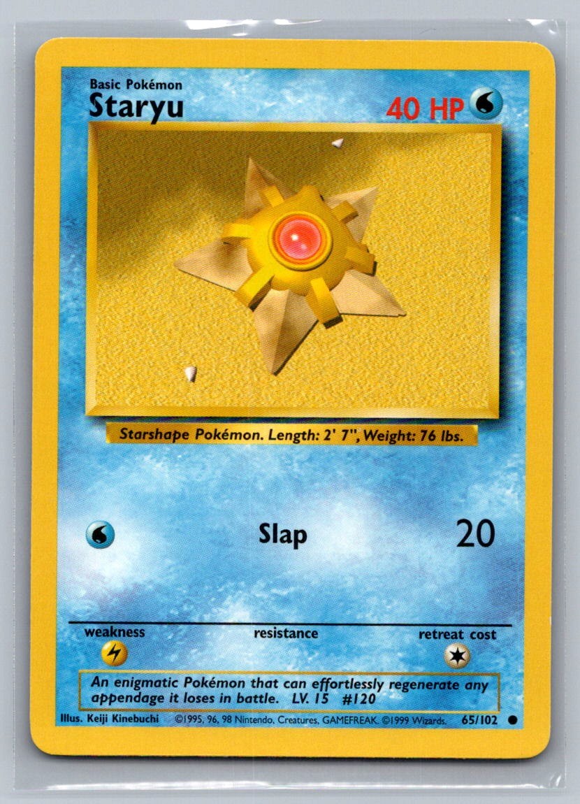 Staryu Normal 065/102 Base Set LP