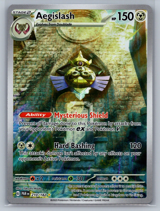 Aegislash Holo Illustration Rare 210/182 SV04: Paradox Rift NM