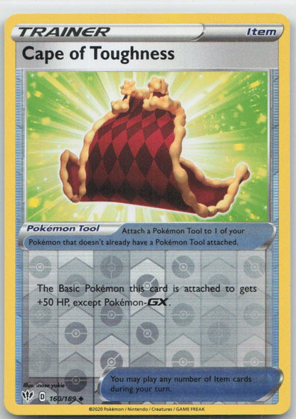 Cape of Toughness Reverse Holo Uncommon 160/189 SWSH03: Darkness Ablaze NM
