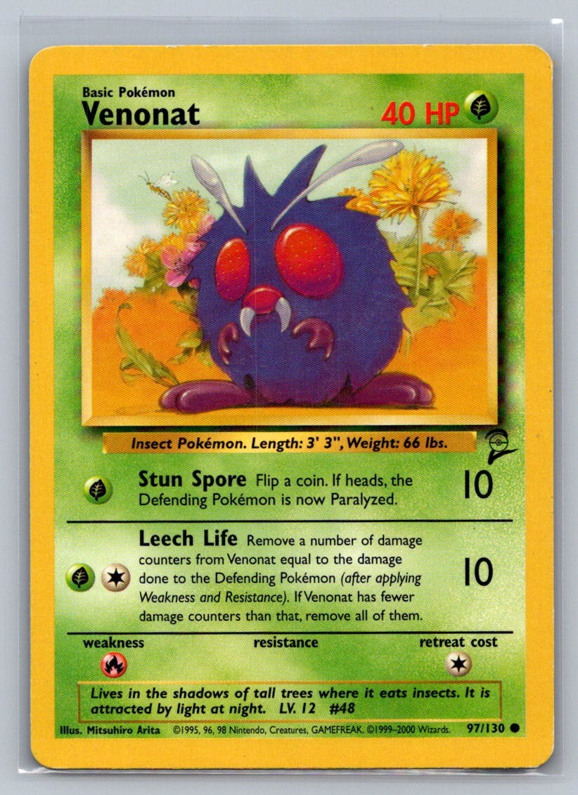 Venonat Common 097/130 Base Set 2 LP