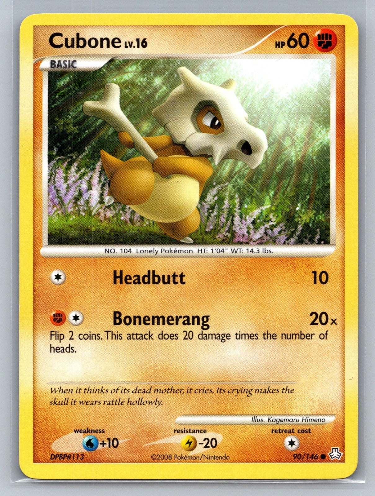 Cubone Common 90/146 Legends Awakened LP
