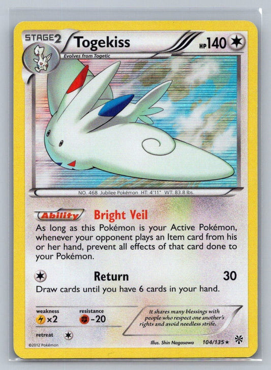 Togekiss Holo Holo Rare 104/135 Plasma Storm LP
