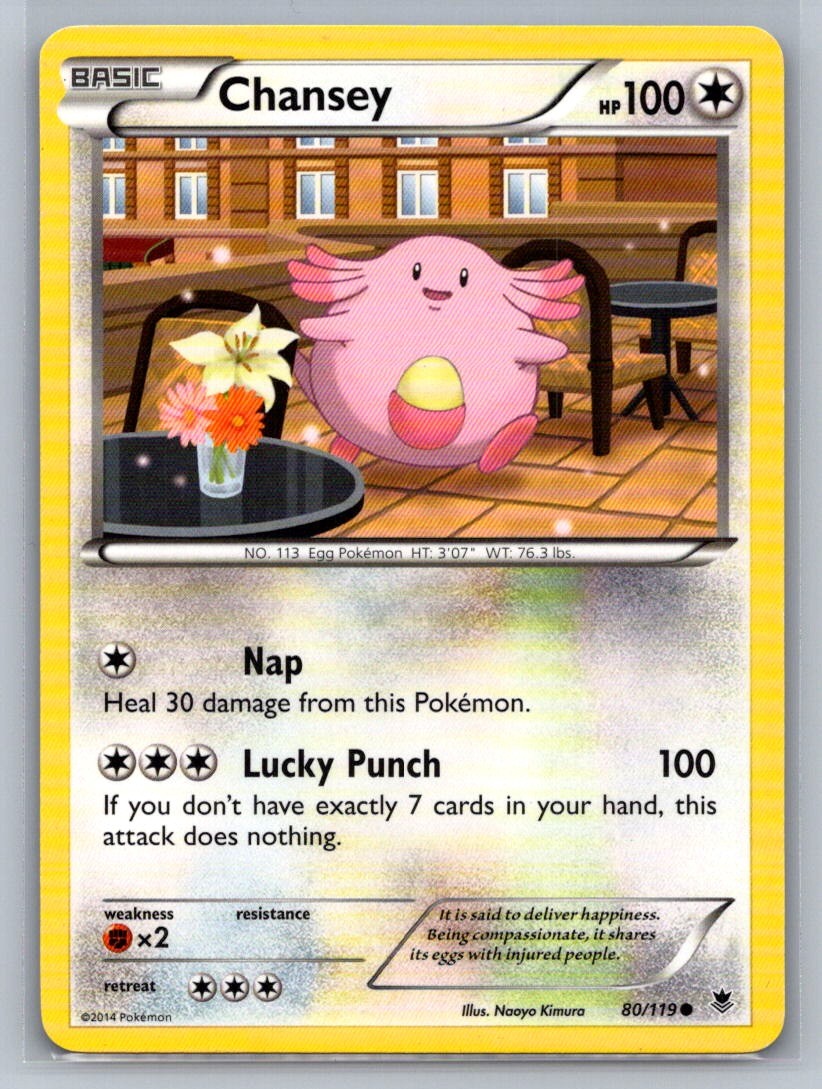 Chansey Common 80/119 XY - Phantom Forces LP