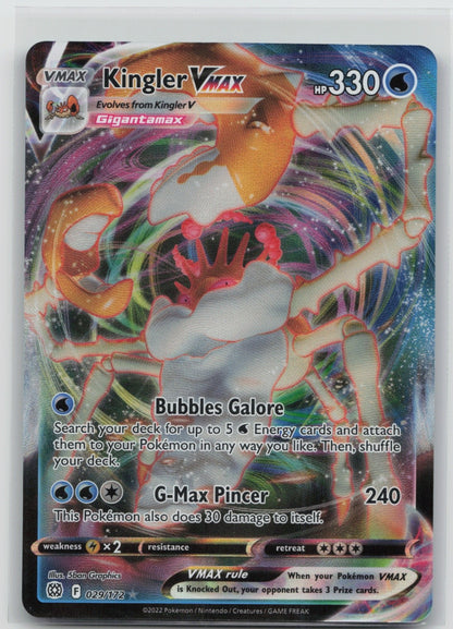 Kingler VMAX Holo Ultra Rare 029/172 SWSH09: Brilliant Stars NM