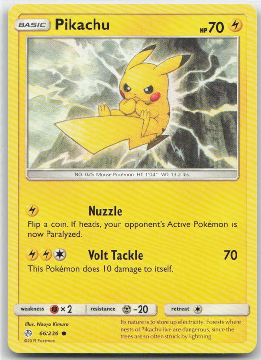 Pikachu Common 66/236 SM - Cosmic Eclipse NM