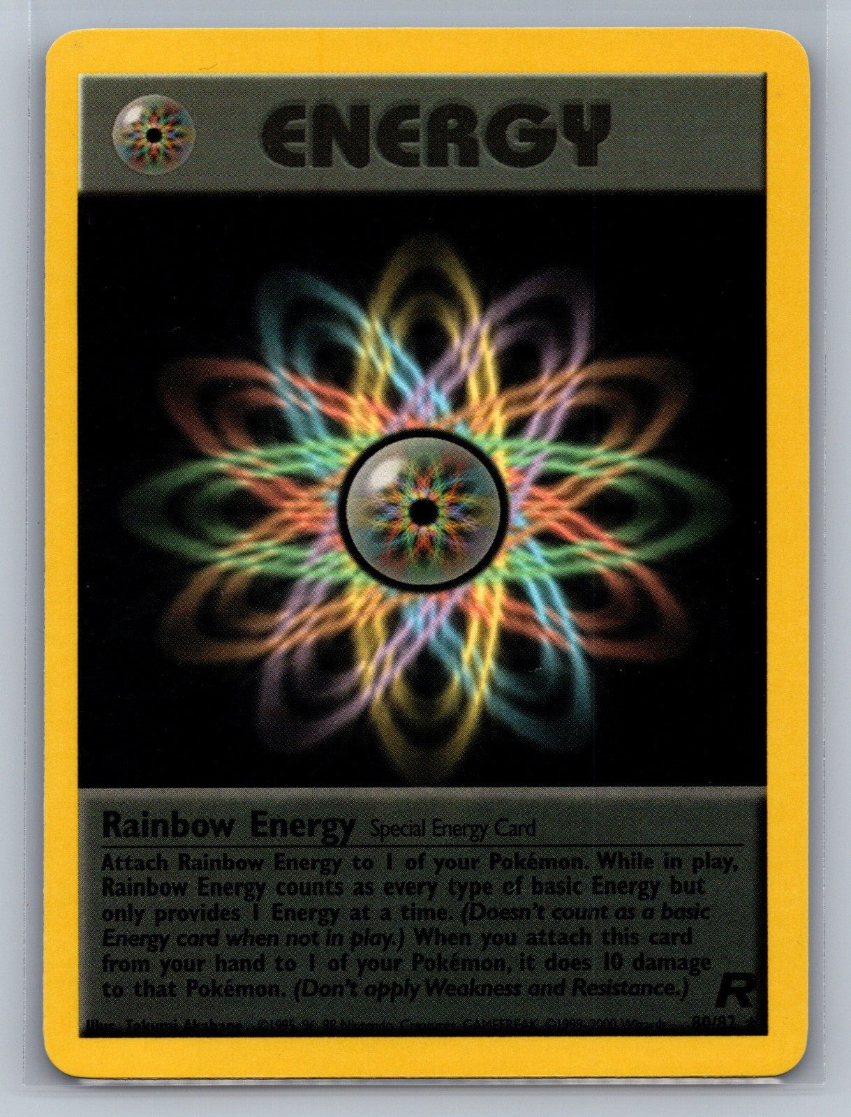 Rainbow Energy (80) Unlimited Rare 80/82 Team Rocket NM