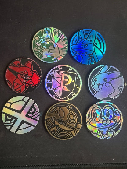 Lot of Pokemon TCG coins - Pikachu Plasma Lucario