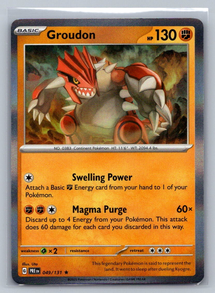 Groudon Holo Rare 049/131 SV: Prismatic Evolutions NM