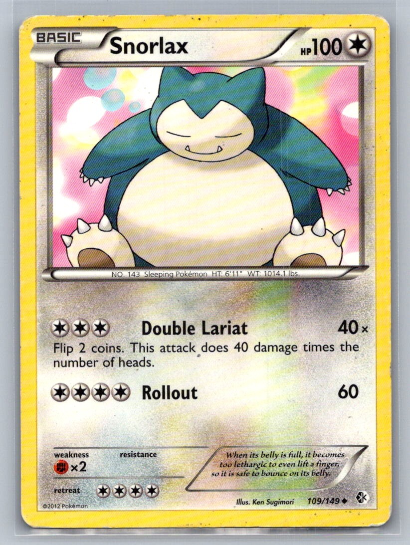 Snorlax Uncommon 109/149 Boundaries Crossed MP