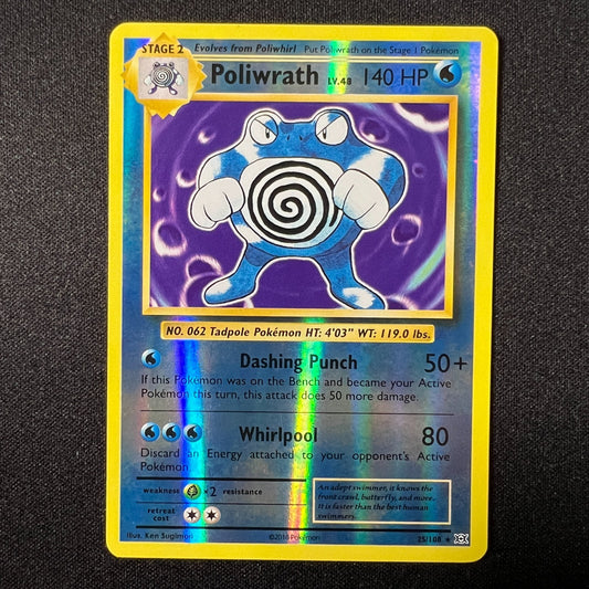 Poliwrath 25/108 - Reverse Holo - XY Evolutions - Pokemon Cards TCG - VLP
