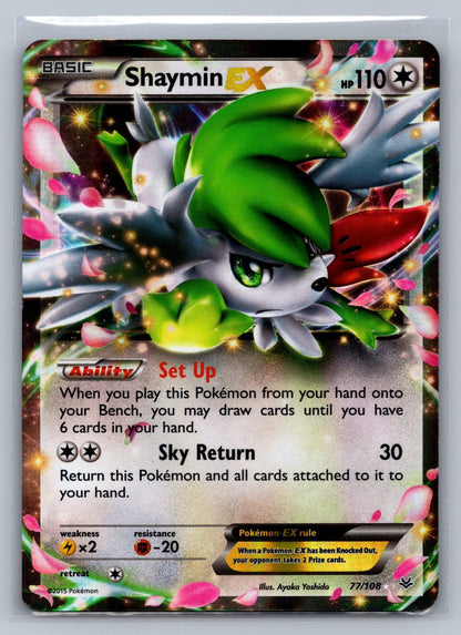 Shaymin EX Holo Ultra Rare 77/108 XY - Roaring Skies LP