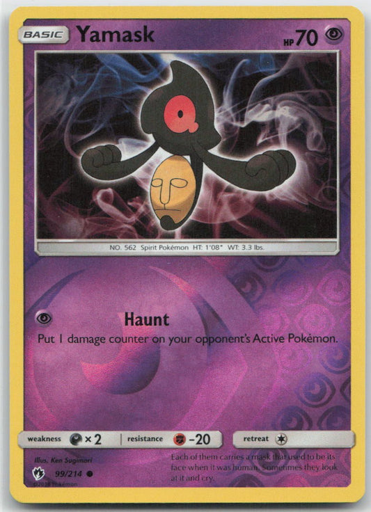 Yamask Reverse Holo Common 99/214 SM - Lost Thunder NM