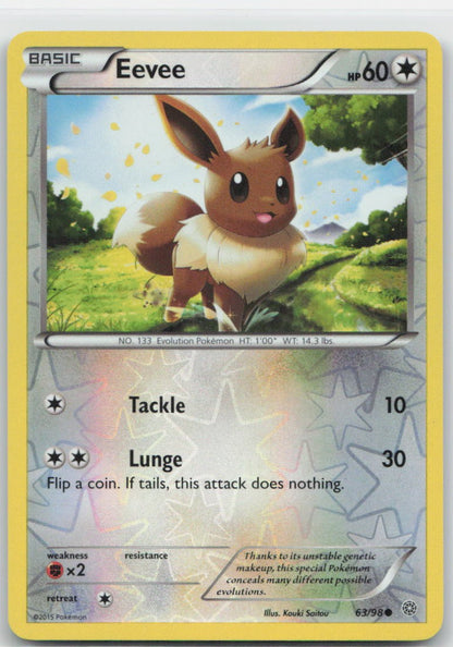 Eevee Reverse Holo Common 63/98 XY - Ancient Origins LP