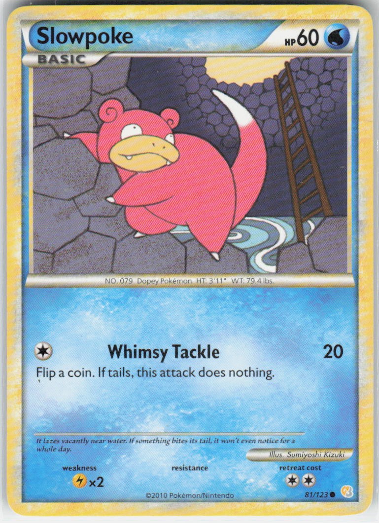 Slowpoke Normal Common 81/123 HeartGold SoulSilver LP