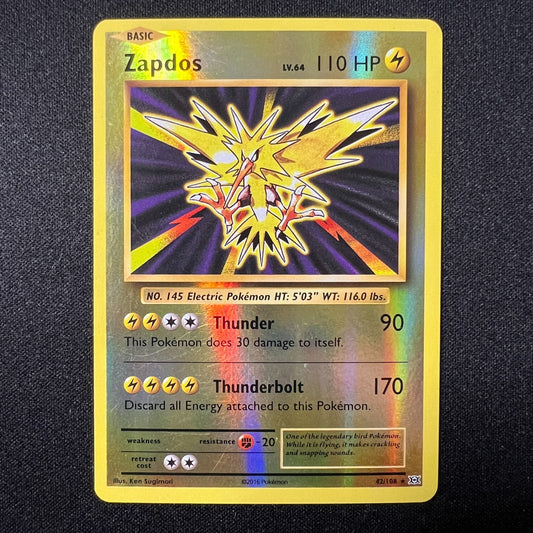 ⚡️ Zapdos 42/108 XY Evolutions Reverse Holo Foil Rare – Pokemon Cards TCG – LP