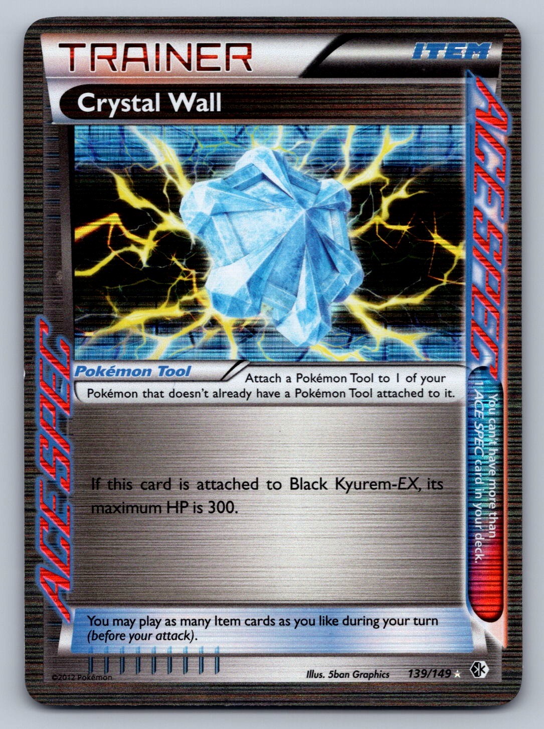 Crystal Wall 139/149 Item Holo Boundaries Crossed NM