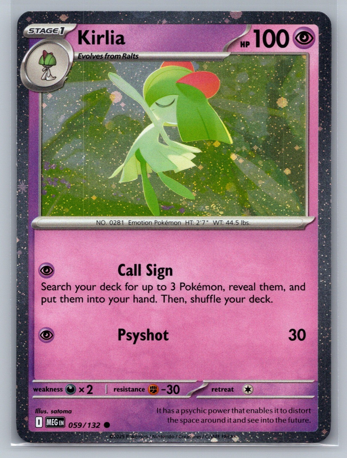 Kirlia (Cosmos Holo) Holo Common 059/132 Miscellaneous Cards & Products NM
