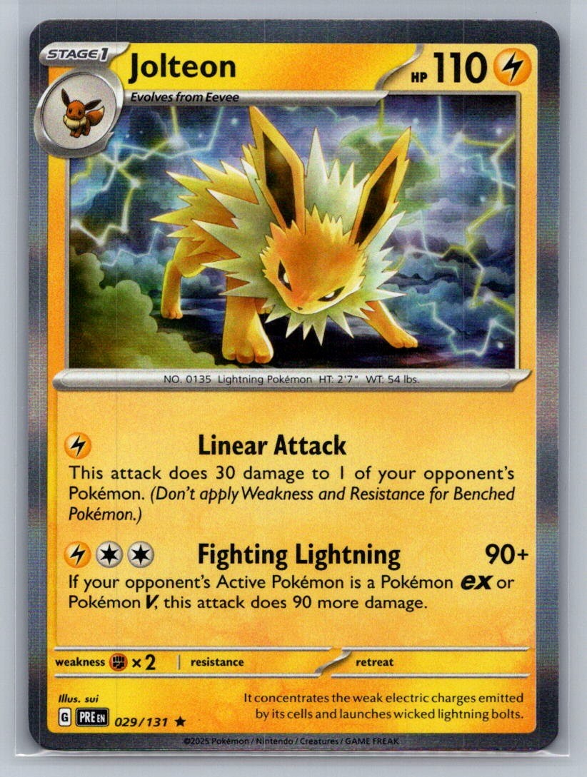 Jolteon Holo Rare 029/131 SV: Prismatic Evolutions NM