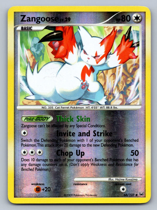 Zangoose 66/127 Colorless Reverse Holo Platinum LP