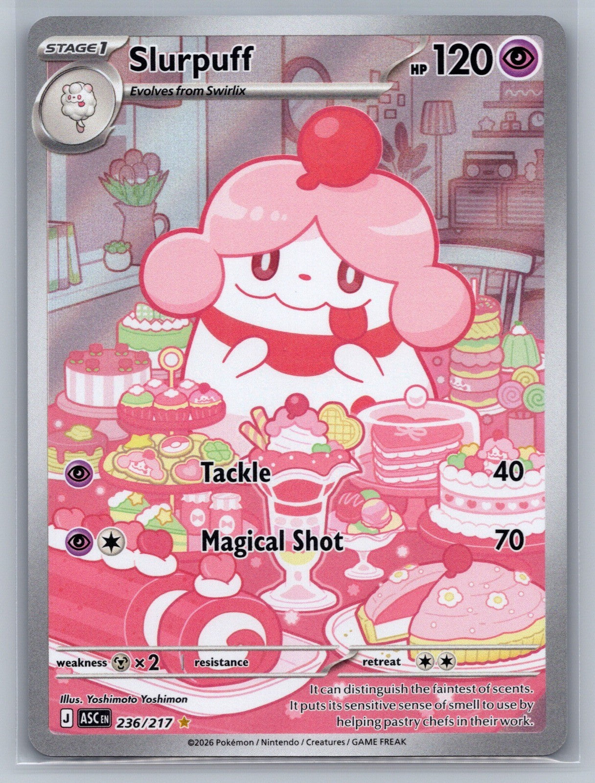 Slurpuff Holo Illustration Rare 236/217 ME: Ascended Heroes NM