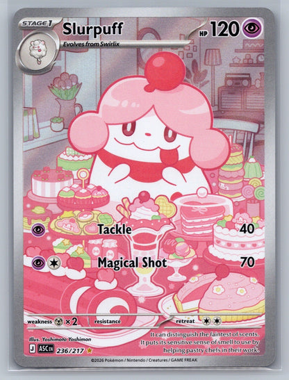 Slurpuff Holo Illustration Rare 236/217 ME: Ascended Heroes NM