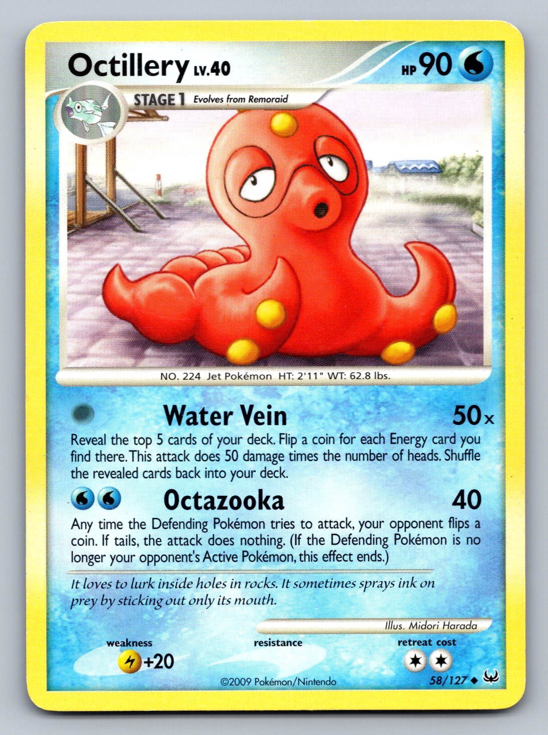 Octillery Uncommon 58/127 Platinum NM