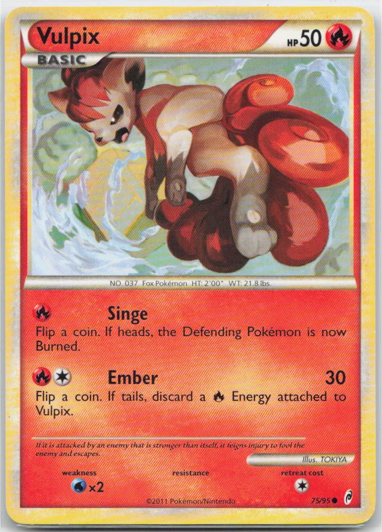Vulpix Normal Common 75/95 Call of Legends LP