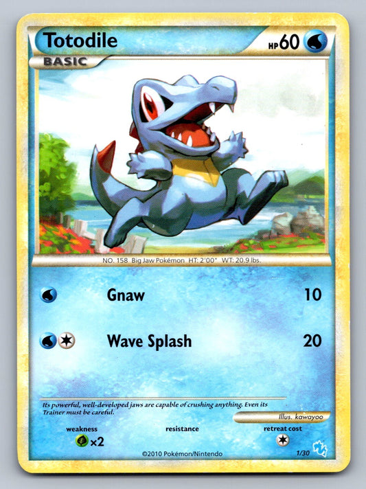 Totodile Common 86/123 HeartGold SoulSilver NM