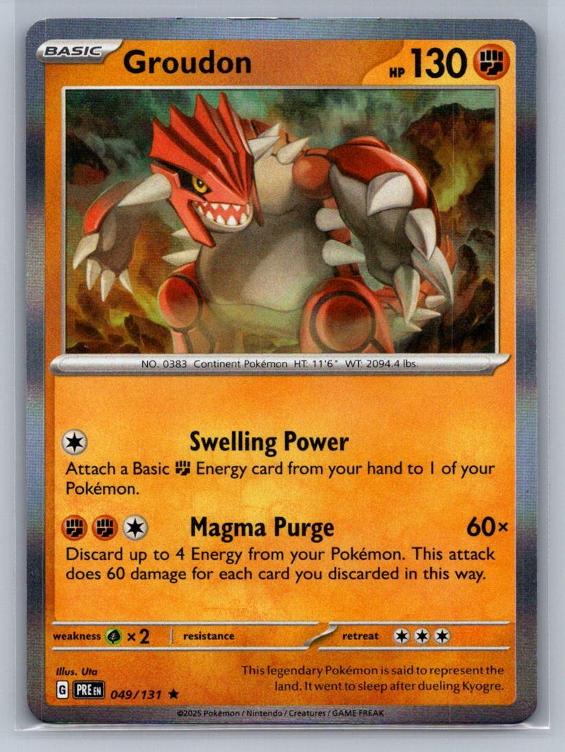 Groudon Holofoil 049/131 SV: Prismatic Evolutions NM