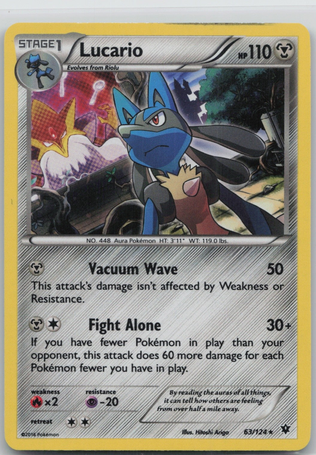 Lucario - 63/124 (Cosmos Holo) Holo Promo 063/124 LP