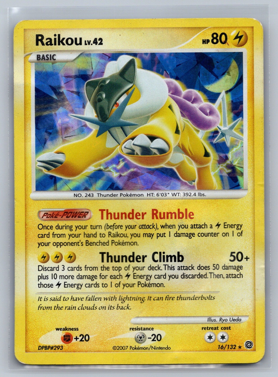 Raikou - 16/132 (Cracked Ice Holo) Holo Promo 016/132 Miscellaneous Cards & Prod