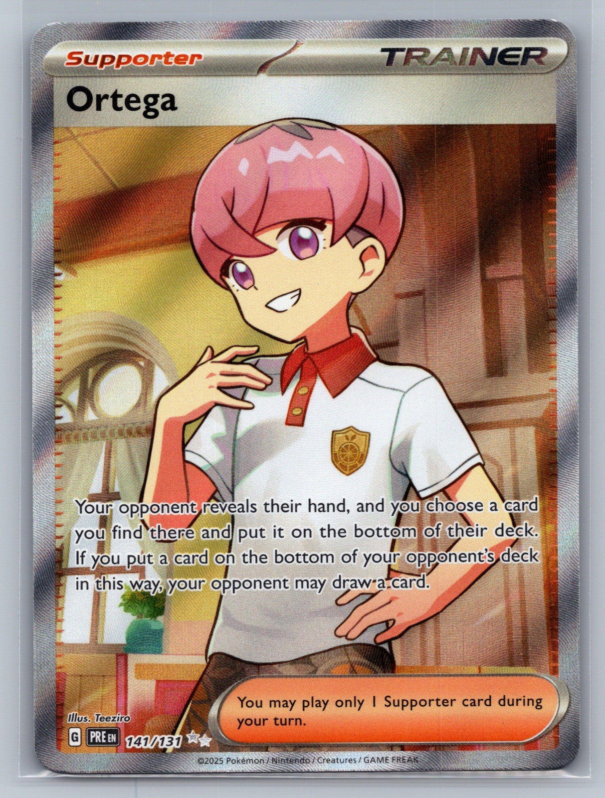 Ortega Holo Ultra Rare 141/131 SV: Prismatic Evolutions NM