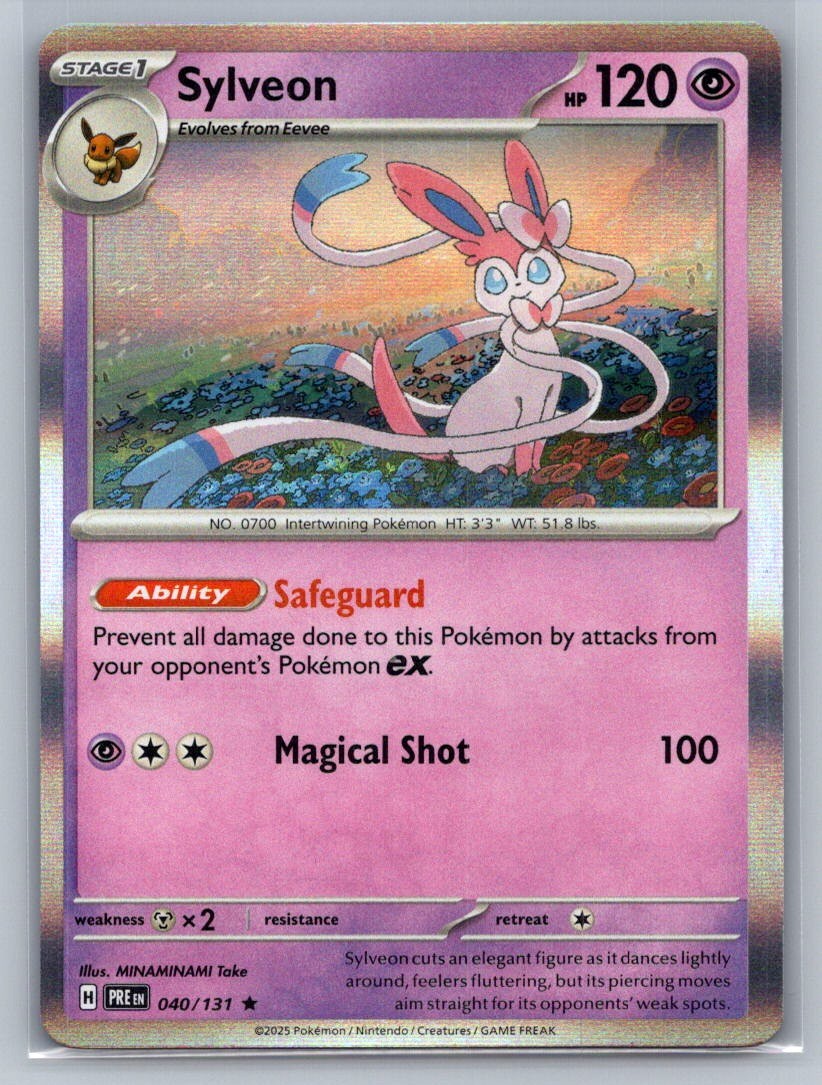 Sylveon Holo Rare 040/131 SV: Prismatic Evolutions NM