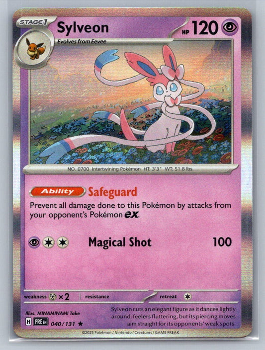 Sylveon Holo Rare 040/131 SV: Prismatic Evolutions NM